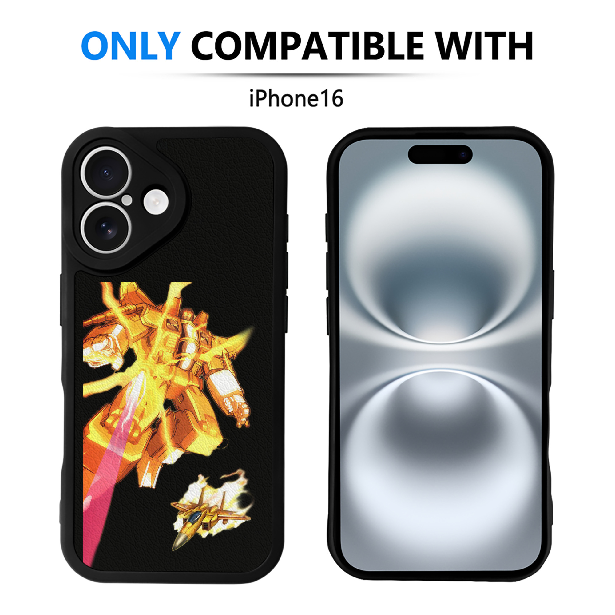 （画像用）  【iPhone 16シリーズ対応】シリコンスマホケース（レザー調） 材質：シリコン